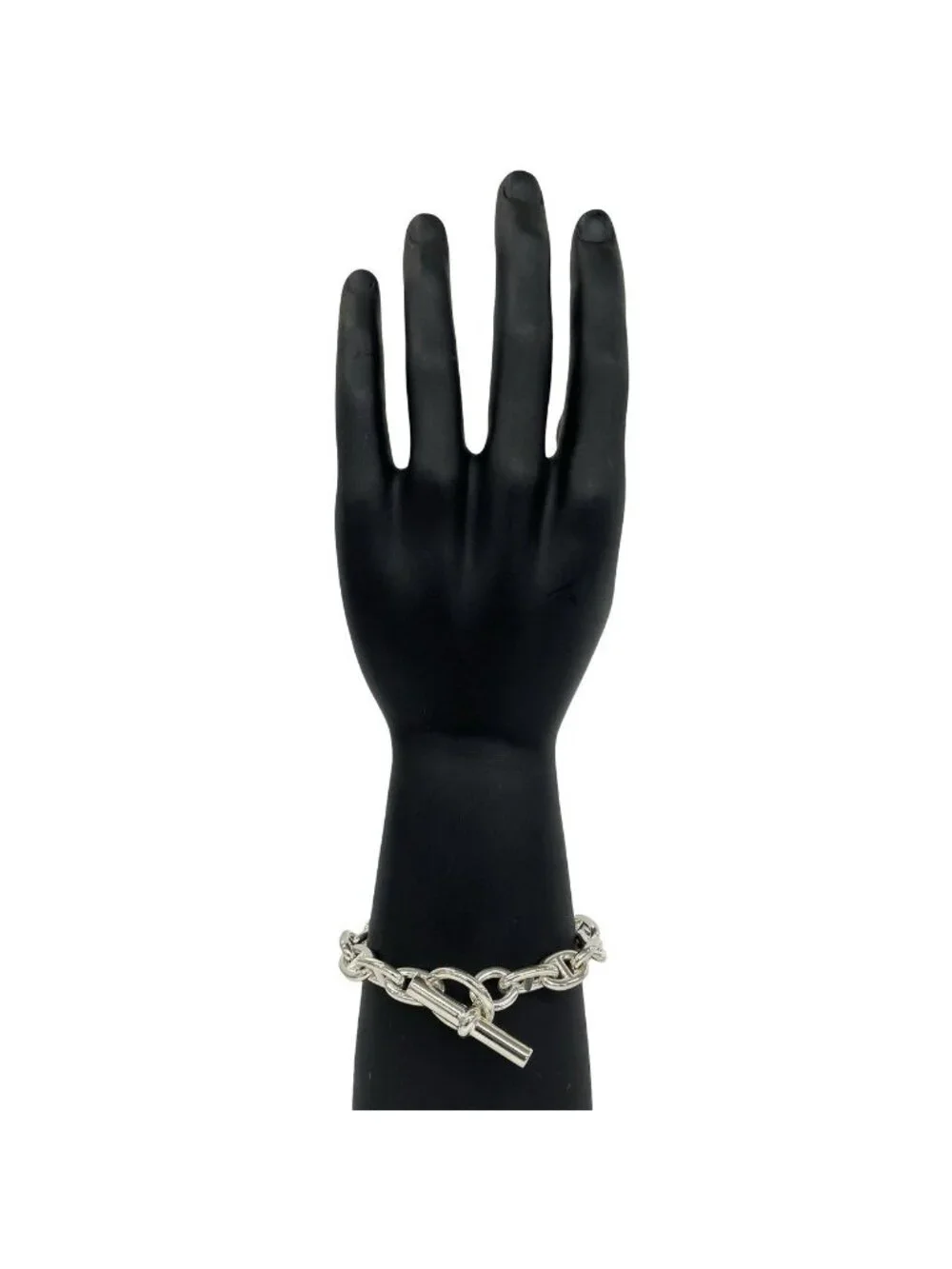 Hermes Chaine D'ancre MM 16 Koma Bracelet 925 Sterling Silver Accessory Sally
